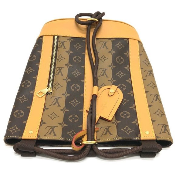 Authentic LOUIS VUITTON M45968 Monogram Randonnee Messenger stripe NIGO Shoulder - Picture 7 of 15